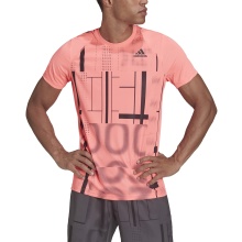 adidas Tennis-Tshirt Club Graphic Tee acidrot Herren